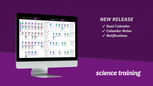 Dual calendar, calendar notes and notifications with ScienceTraining