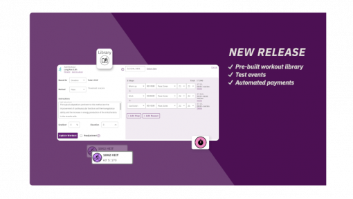 Prebuilt workout library and test events are here!