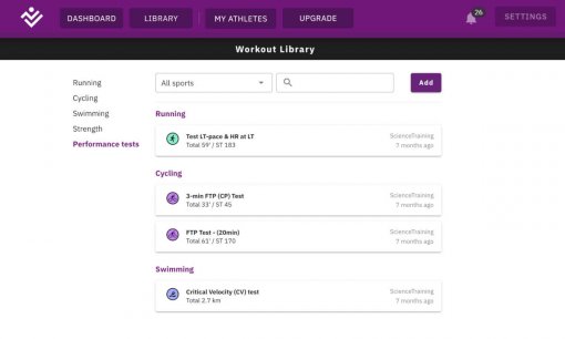 Automatically calculated FTP, T-pace and LT-pace & LT-HR