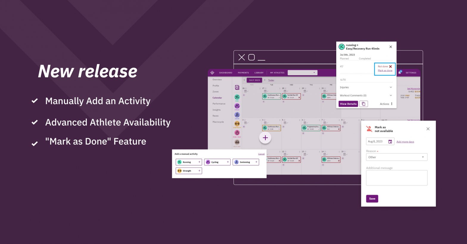 New ScienceTraining Features for Coaches and Athletes